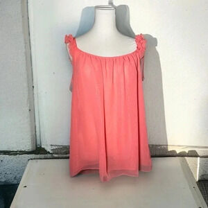 La Senza coral Y2K babydoll lingerie top M  coquette beach girl